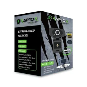 Raptor Webcam RW W88 Full HD 1080P SONIX Chipset RAPTOR Microphone PC