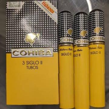 COHIBA SIGLO II TUBOS / PACK OF 3