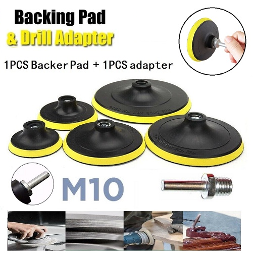 Jual Backing Pad Plate 3 /4 / 5 / 6 inch + Adapter M10 Tatakan Mesin ...