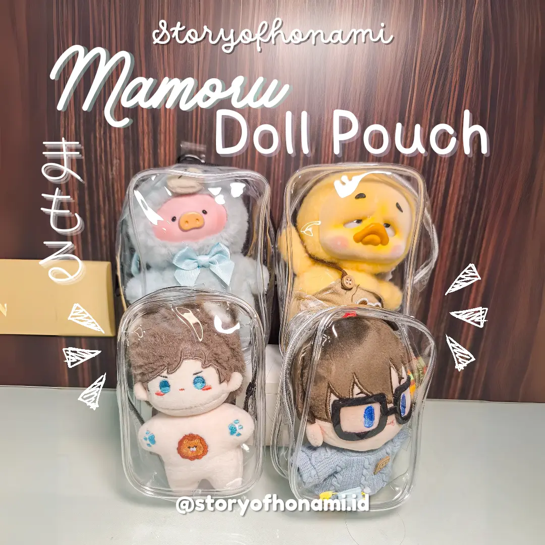 MAMORU DOLL POUCH - COVER PVC BONEKA LABUBU UPSET DUCK TEDDY LULU TAS