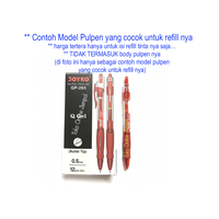 Gambar REFILL MERAH pulpen JOYKO GPR-267 red tinta isi ulang GP 265 ATK1504JY dari Toko Online Jempol Kota Administrasi Jakarta Pusat 2 Tokopedia