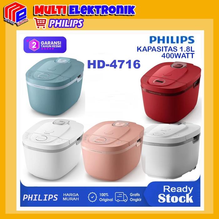 Gambar Philips Digital Rice Cooker HD4716 Series 3000 - Fresh Defense Technology Kapasitas 1.8 Liter - Merah Muda dari Toko Multi Elektronik Kota Administrasi Jakarta Pusat Tokopedia