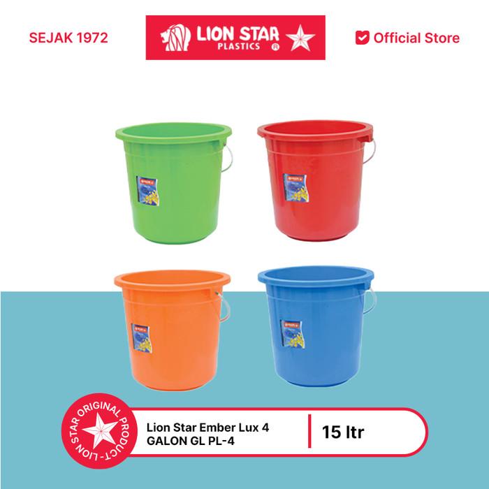 Gambar [PAKET ISI 2] LION STAR Ember Pail 4 Gallons PL-4 dari Lion Star Indonesia Kab. Tangerang Tokopedia