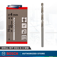 Gambar Bosch Mata Bor Besi 4 mm HSS-G / Metal Drill Bit 4 x 43 / 75 mm Twist dari Bosch Tools Authorized SNT Kota Administrasi Jakarta Utara 1 Tokopedia