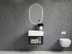 Wastafel kabinet dengan cermin LED rak kamar mandi Classica Italiano modern