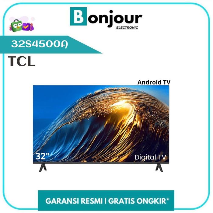 Gambar TV TCL 32 Inch 32S4500A Android TV TCL HD Ready 32 Inci TV TCL 32S4500A dari Bonjour Electronic Official Kota Depok Tokopedia
