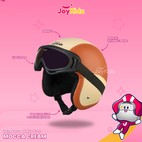 Gambar Helm Bogo Anak Polos Retro Kacamata Usia 2 3 4 5 6 Tahun Mocca Cream dari JoyKidz Kota Surabaya 5 Tokopedia