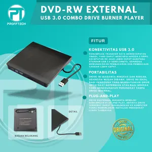 DVD-RW CD-RW external. USB 3.0 Combo Drive Burner Player. ProffTech