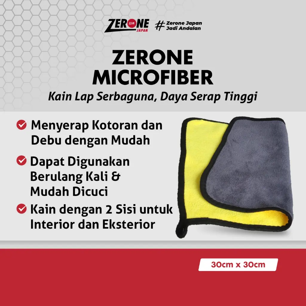 Lap Kain Mikrofiber Berserat Halus Tidak Mudah Robek