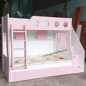 ranjang dipan tingkat minimalis kayu jati Belanda finishing