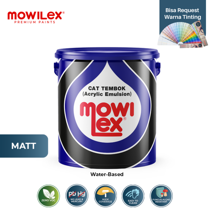 Gambar Mowilex Emulsion Cat Tembok Interior TINTING COLOUR - 2.5 Ltr - A - Stay Asleep, 2.5 Ltr dari Mowilex Indonesia Kota Administrasi Jakarta Barat Tokopedia