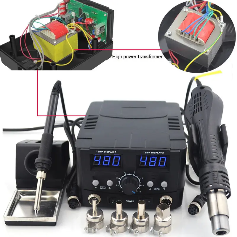 Solder Uap Blower Heat Gun Soldering Station 750 Watt Mypovos 8582D 1