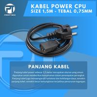 Gambar Proff Tech Kabel Power CPU 1.5 Meter 0.75mm High Quality untuk PC PSU UPS Rice Cooker Tebal 0.75mm Jack EU C13- Komputer dari ProffTech Indonesia Kota Administrasi Jakarta Pusat 4 Tokopedia