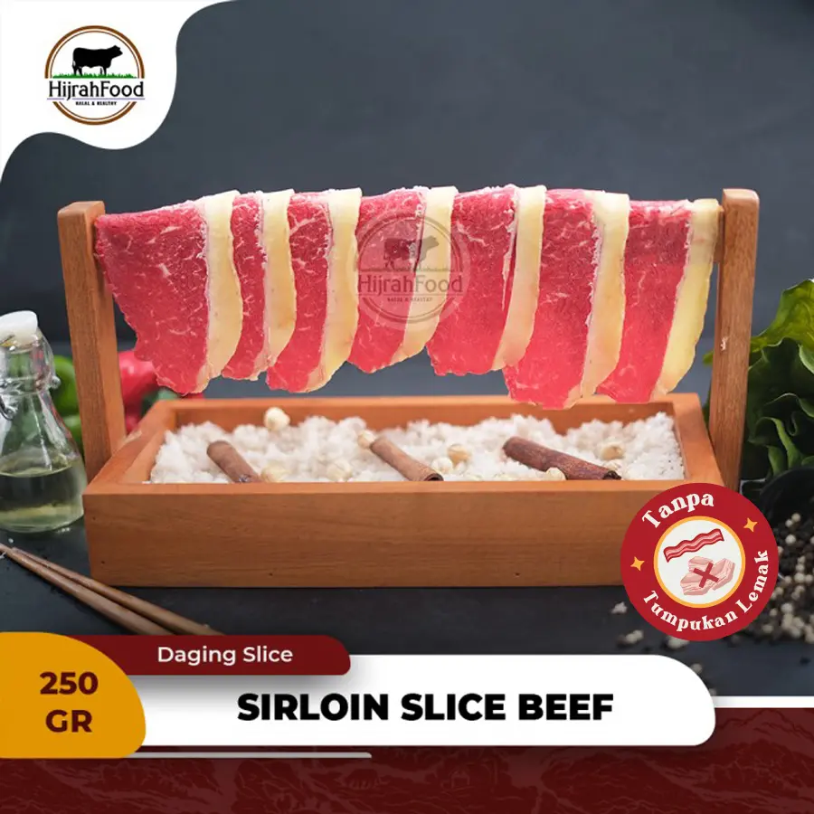 Hijrahfood Slice Beef Sirloin AUS | Daging Sapi Sirloin Shabu / Sukiyaki / Yakiniku