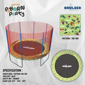 BOULDER ROUND TRAMPOLINE 8FT