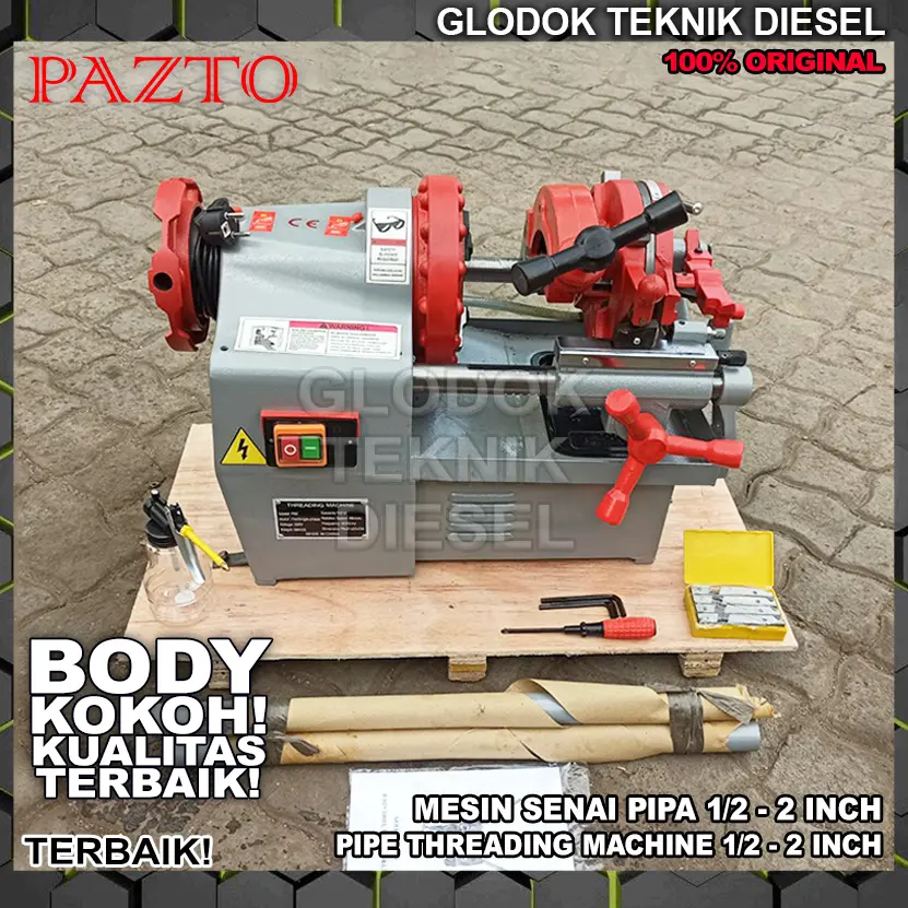 MESIN SENAI PIPA LISTRIK 1/2" - 2" Pipe Threading Machine 2 INCH