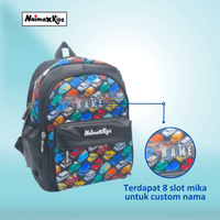 Gambar Tas Sekolah Anak PAUD TK Medium Perempuan Laki-Laki Ransel | Naimax Kids | Tas Sekolah Anak Karakter - Jimmy Car dari NaimaxKids.id Kota Tangerang 3 Tokopedia
