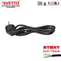 Gambar Kabel Serabut 3x0.75mm / 5 Meter Hitam - SNI dari Vetto Indonesia Kota Tangerang 1 Tokopedia