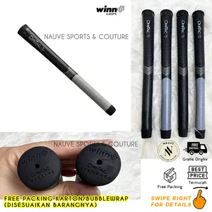 Golf Grip Grips Iron Wood WINN Dri Tac LT Standard Midsize Medium Black Grey