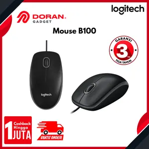 Mouse Logitech B100 - Mouse komputer - Mouse Murah - Garansi 1 Tahun