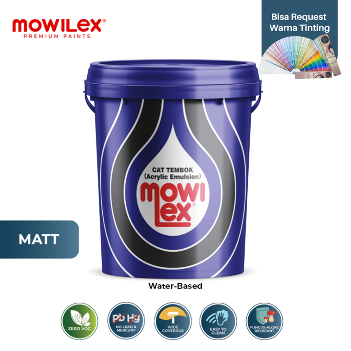 Gambar Mowilex Emulsion Cat Tembok Interior TINTING COLOUR - 20 Ltr - A - Smokey Robinson, 20 Ltr dari Mowilex Indonesia Kota Administrasi Jakarta Barat Tokopedia
