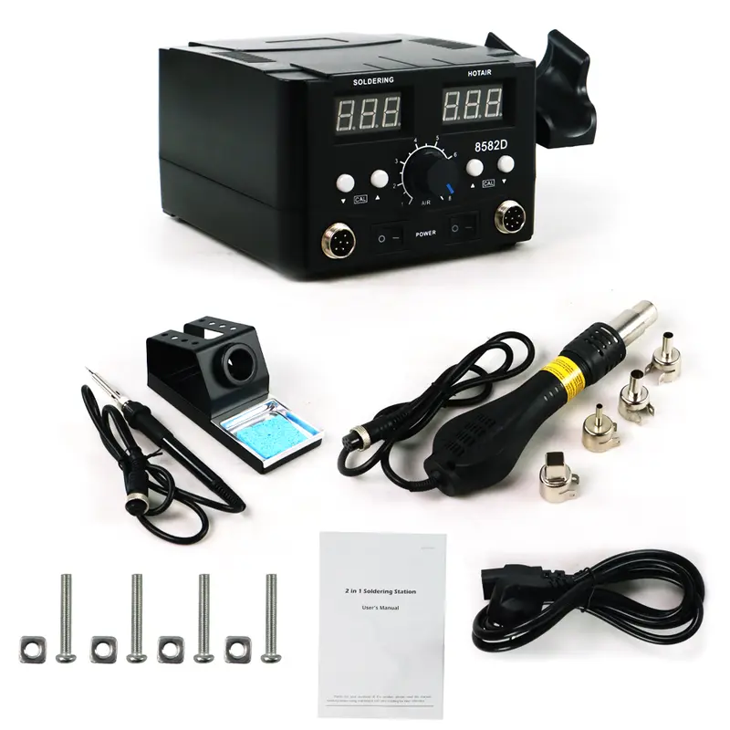 Solder Uap Blower Heat Gun Soldering Station 750 Watt Mypovos 8582D 7