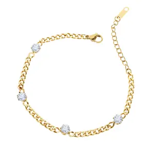 Dear Me - Ozzy Bracelet (Titanium with 18K Gold Plating) Gelang Wanita