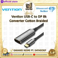 Gambar Vention Cotton Braided USB-C to DP 8K Converter 0.25M Black Zinc Alloy Type dari WINS OFFICIAL STORE Kota Administrasi Jakarta Utara 1 Tokopedia
