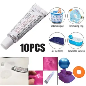 10pcs Lem Tambal Kasur Angin Lem Balon Kolam Renang  Lem Kasur Angin Alat Tambal Kasur Angin Universal Lem Kolam Renang Anak
