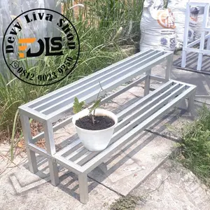 paket 2 pcs rak pot tanaman rak susun kaki tengah