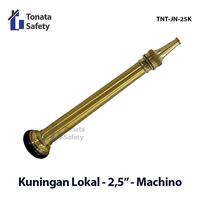 Gambar Jet Nozzle Kuningan Machino Tonata Ukuran 2.5 Inch / Nozzle Semprotan Air Hydrant / Kepala Semprot Pemadam Kebakaran / Jet Nozzle Brass Machino 2.5" / Aksesoris Instalasi Fire Hydrant System / Peralatan Pemadam dari Tonata Indonesia Kab. Tangerang 1 Tokopedia