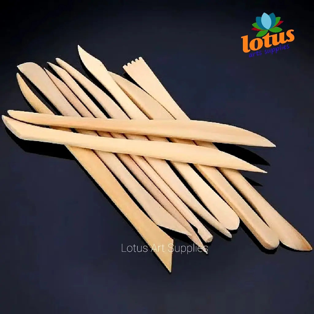 Lotus Wooden Clay Sculpture Knife Set 10