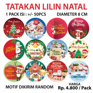 Tatakan lilin natal 50 pcs.