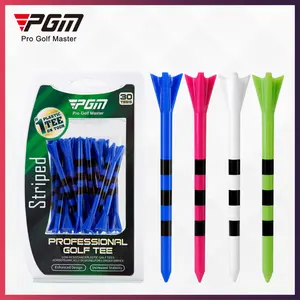 PGM Golf Tee Striped With Height Marker Golf Tees 83mm 30 Tees | Tee Tournament 30pcs