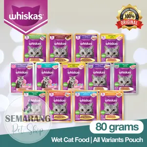 Wet Cat Food WHISKAS Pouch 80gr Sachet Makanan Basah Saset Pouch