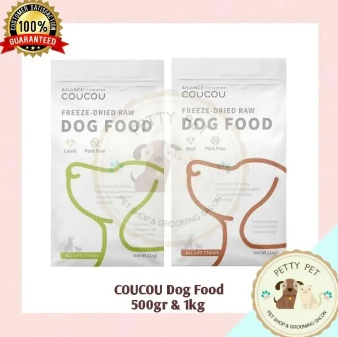 Coucou Dog Food 500Gr & 1Kg Cou Cou Makanan Anjing Premium Pet Food New