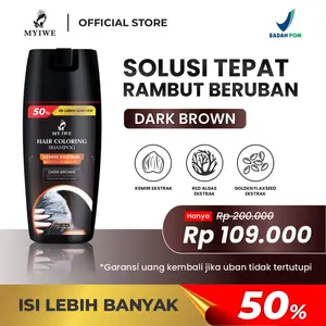 My Iwe Shampoo Original Black Penutup Uban By My Iwe Shampoo BPOM Formula Ajaib Untuk Rambut Hitam Tanpa Amonia 150ml