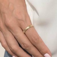 Gambar Quatro single gold ring 18k cincin emas kotak-Diamond Jewelry dari Diamond Jewelry Kota Administrasi Jakarta Utara 4 Tokopedia