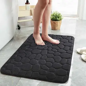 Keset Kamar Mandi Cobble Stone Non-Slip Super Absorbent 60x40cm