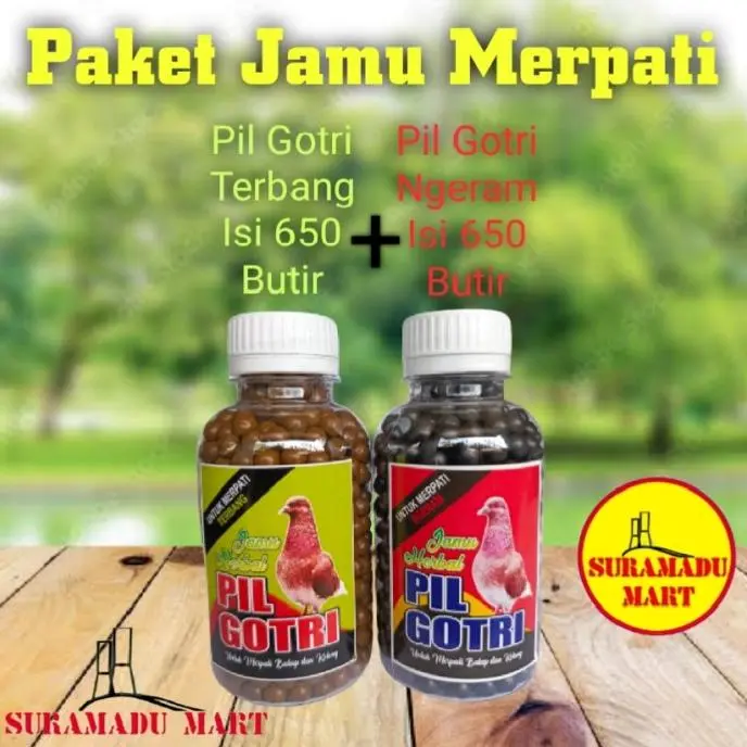 Paket Merpati Pil Gotri Terbang + Pil Gotri Ngeram (istirahat)