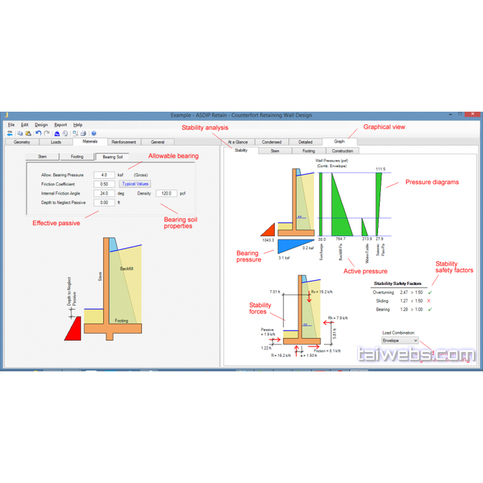 Jual ASDIP Structure Retain 6 Bonus CONCRETE 5 Concrete Design Software ...