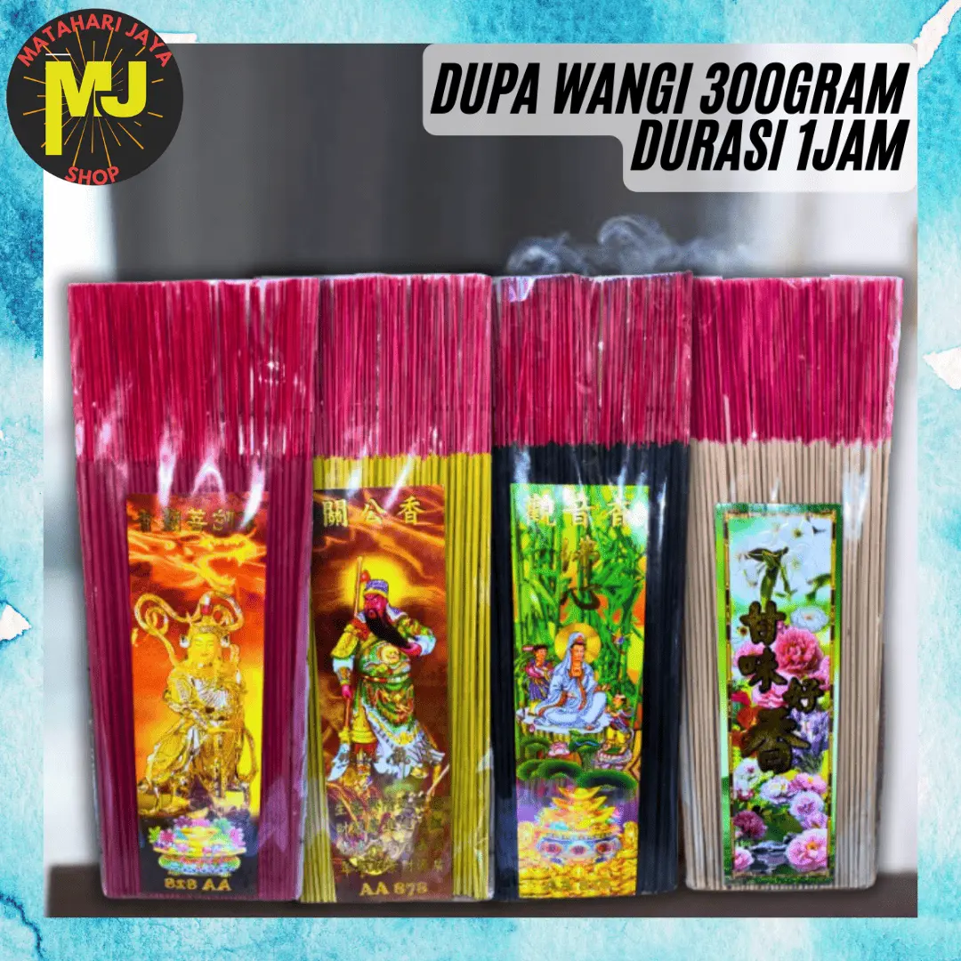 MJ Hio Dupa Sembahyang Wangi isi 300gr / Dupa 3 Ons Cendana Rose Darshan / Seribu Bunga 1 Jam