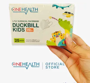 ONEHEALTH Masker Surgical Duckbill Kids 3ply 25pcs/box