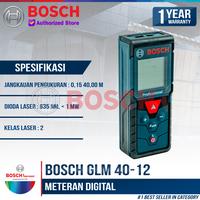 Gambar Meteran Digital Laser Merah Bosch GLM 40-12 Distance Measuring 0.15-40m Akurasi 2mm Garansi 1 Tahun GLM40-12 dari Bosch Tools Authorized BTS Kota Bogor 3 Tokopedia