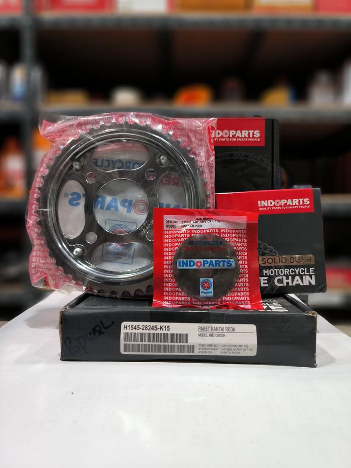 Gambar GEARSET GIRSET CHAINKIT OLD CB150R CBR 150R LAMA ASLI INDOPARTS 100% dari Lestari Motor 2 Kota Administrasi Jakarta Barat Tokopedia