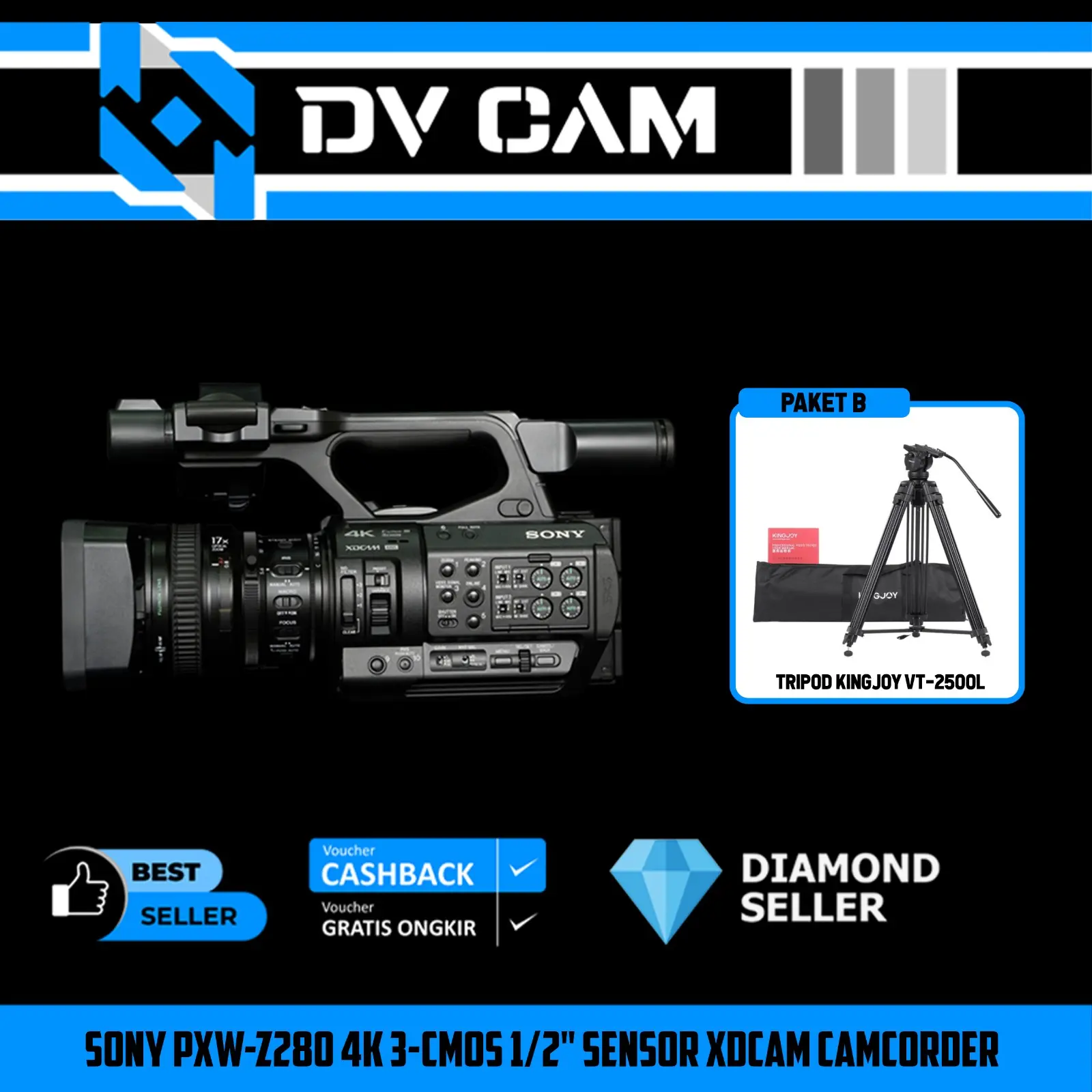 Sony PXW-Z280 4K 3CMOS CAMCORDER