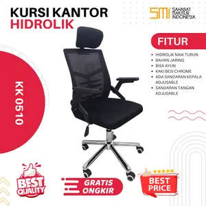 KURSI KANTOR MURAH KURSI STAFF HIDROLIK KURSI KERJA PUTAR KK 0510