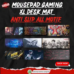 Mousepad Gaming XL Desk Mat Karakter Anti Slip All Motif All Size