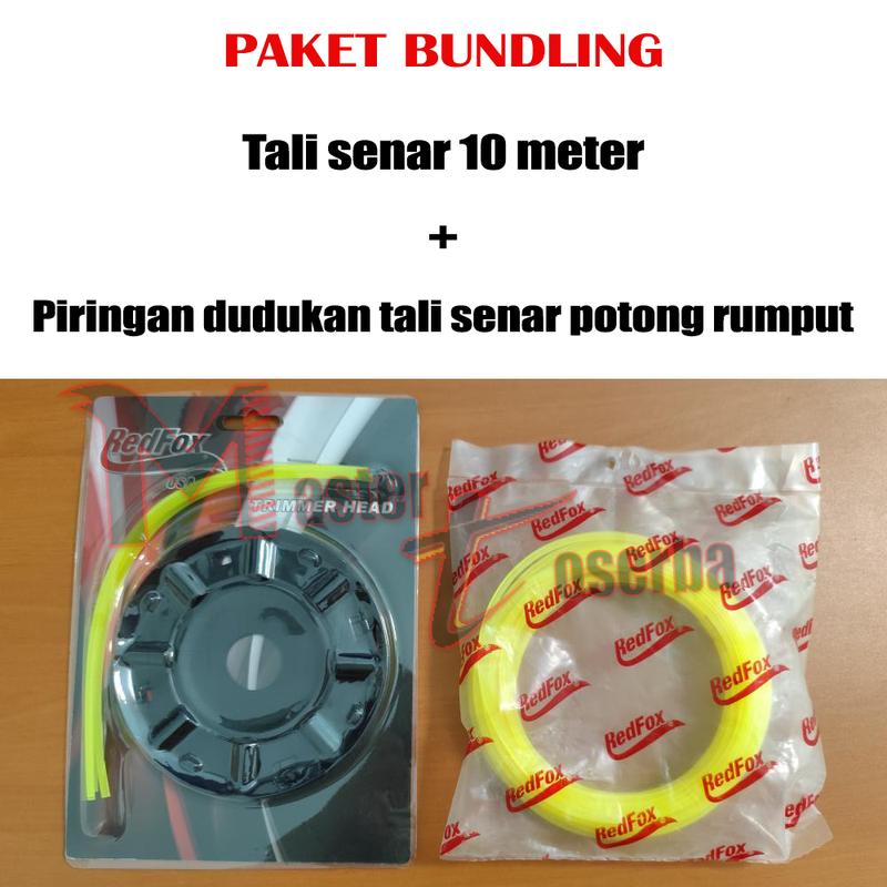 PAKET HEMAT! senar mata pisau 10 METER + nylon rope mesin potong - Shop ...