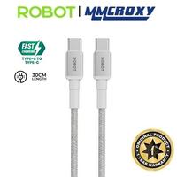 Gambar Robot RSCC30 Kabel Data Charger USB Type C to C Fast Charging 65W - Hitam dari MMCROXY Kota Administrasi Jakarta Pusat 3 Tokopedia